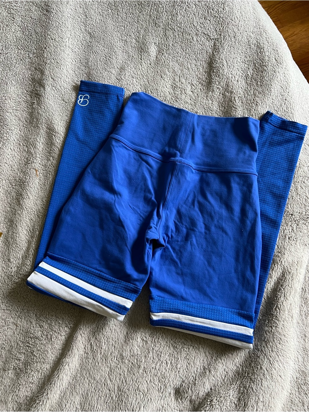 Bombshell Sportswear Royal Blue Thigh High Leggings Small - Picture 4 of 5